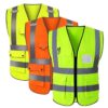 Multipocket Reflective Vest Kenya for high visibility and tool storage by Safety Edge Solutions