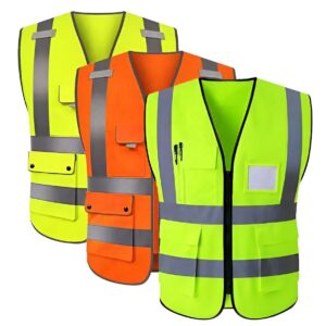 Multipocket Reflective Vest Kenya for high visibility and tool storage by Safety Edge Solutions